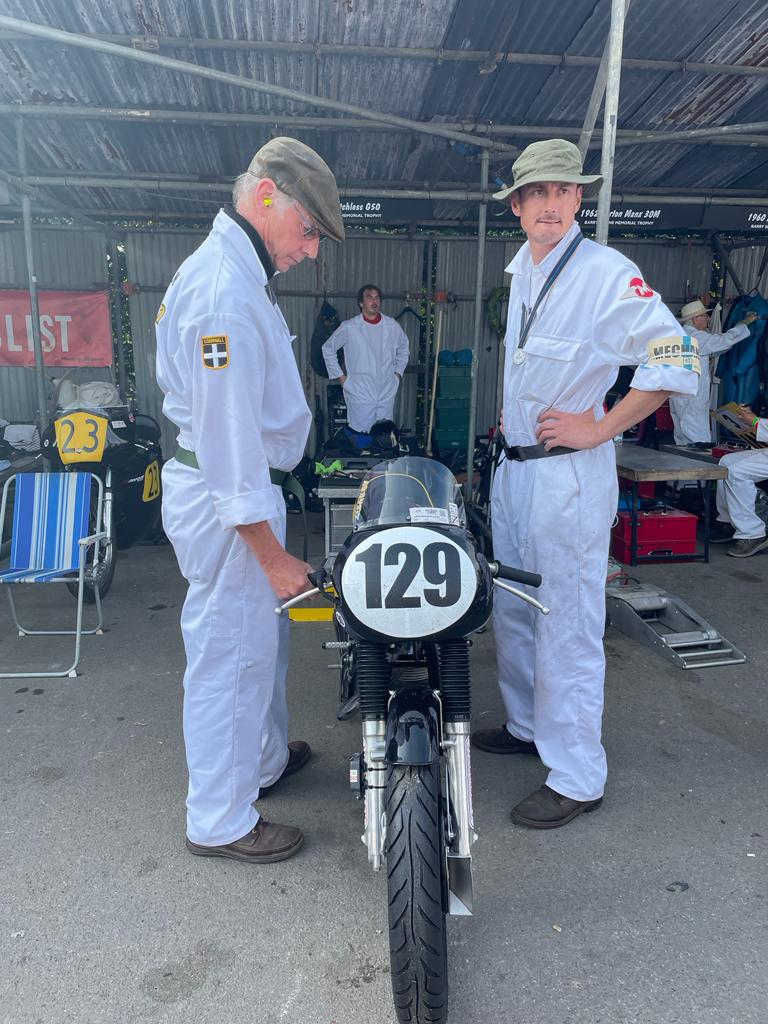 Chris and Adam with the bike